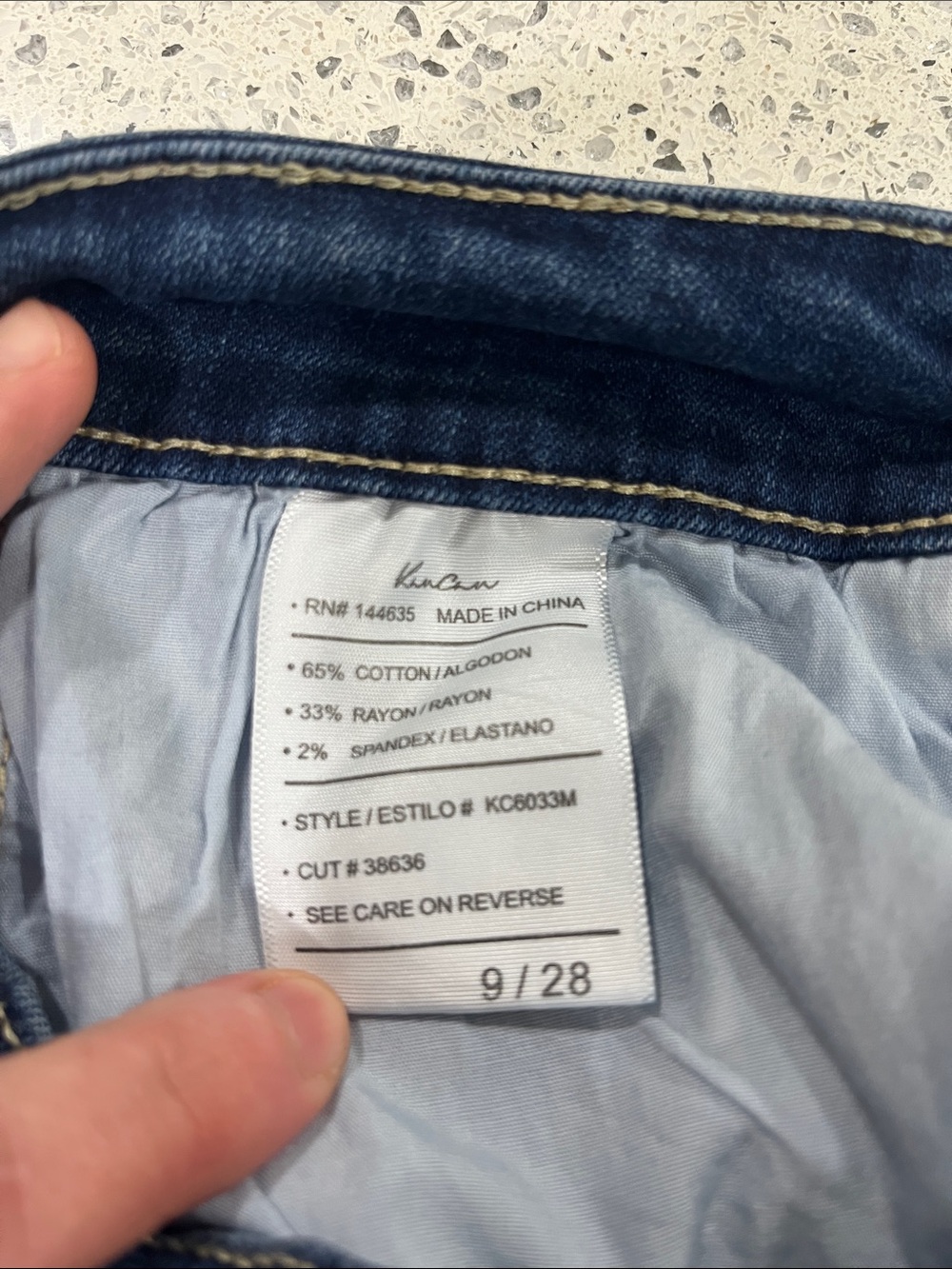 Kancan Frayed Hem Denim Shorts - Picture 4 of 4